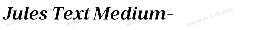 Jules Text Medium字体转换